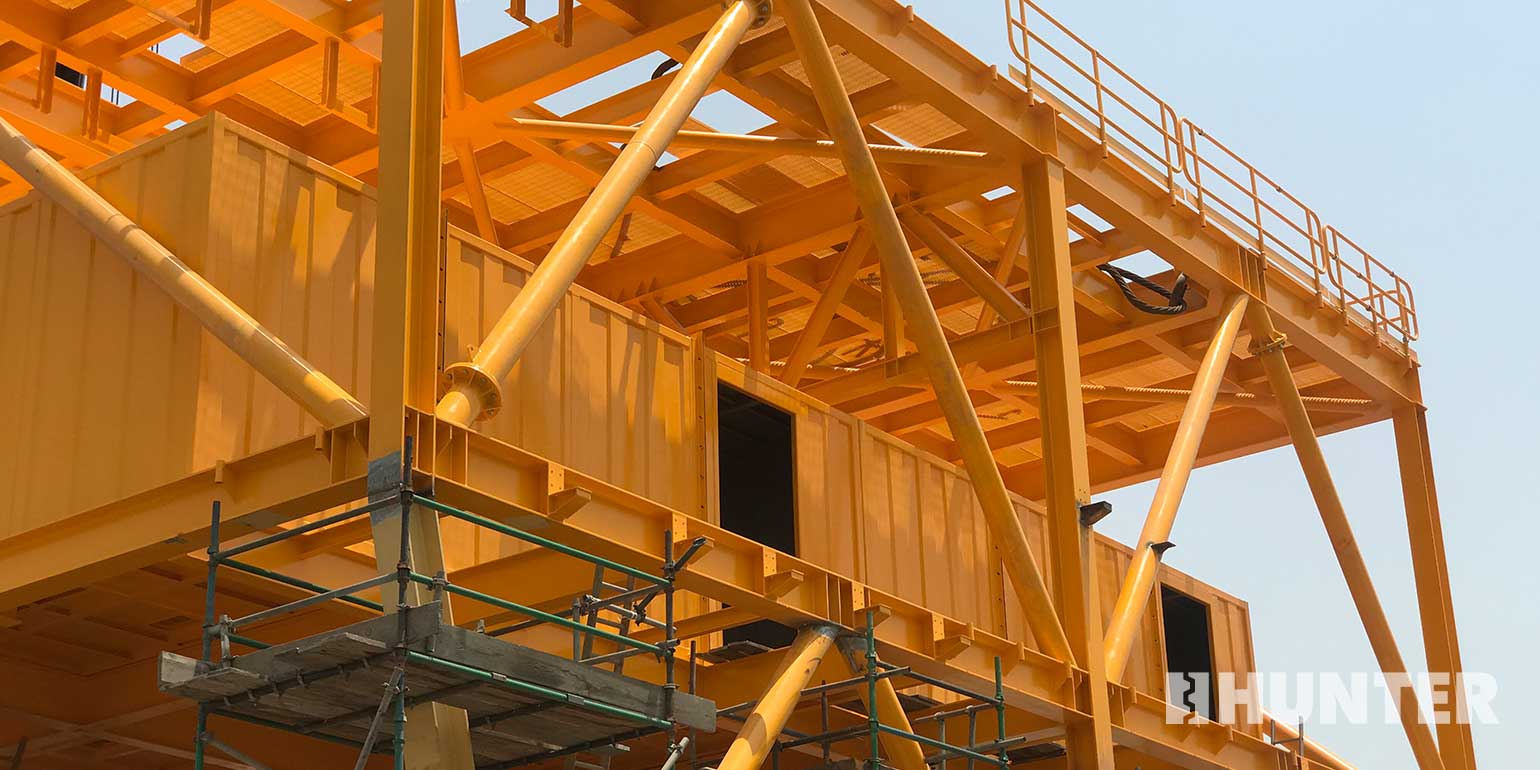 Offshore modular local equipment building